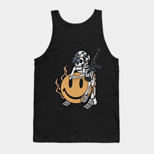 Smiley gun Tank Top